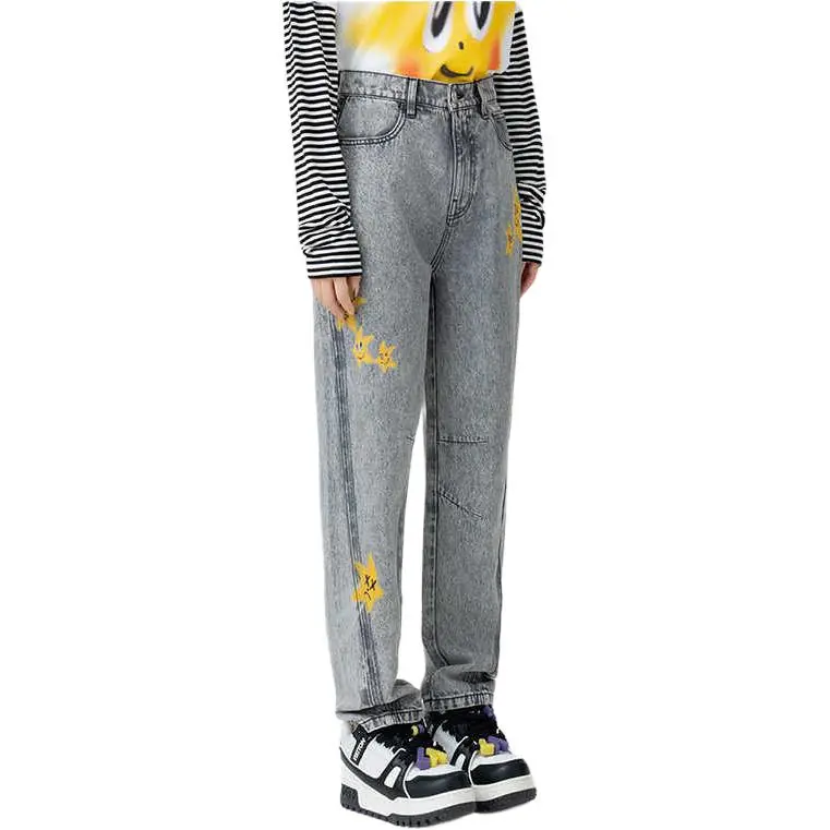 LALABOBO Jeans Women's Gray-3