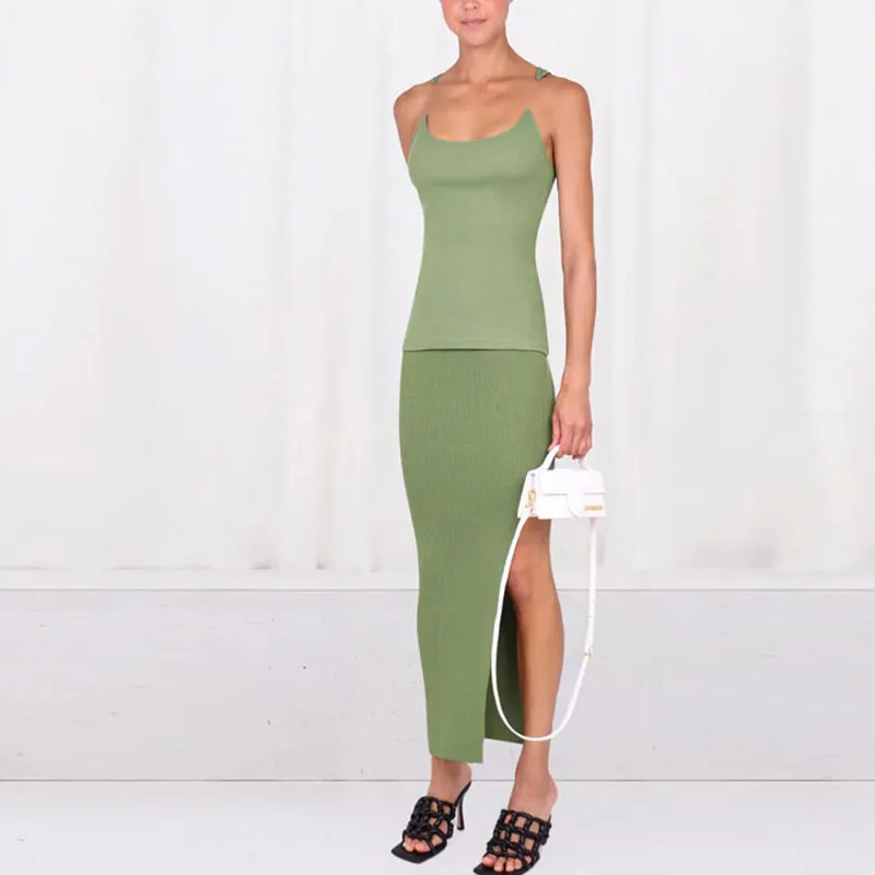 Y/Project Tank Tops Women's Green-2