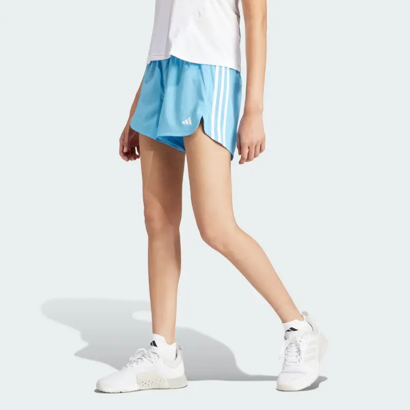 Adidas Pacer Training Casual Shorts Women's Blue-2