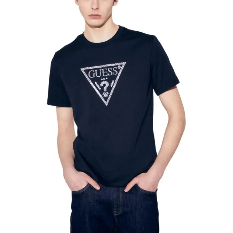 GUESS T Shirts Men Black-2