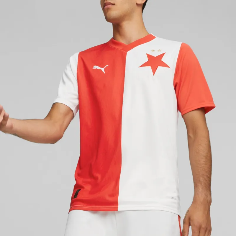 PUMA SK Slavia Prague 23/24 Home Jersey Soccer Jerseys Men's Red-3