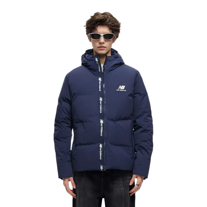 New Balance Print Down Down Jacket Men's Navy-1