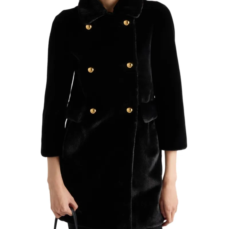 PRADA Double Breasted Long Coat-3