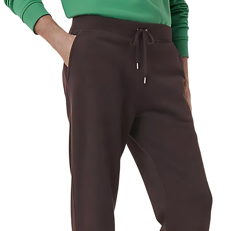 HERMES Knitted Sweatpants Men Umber-3