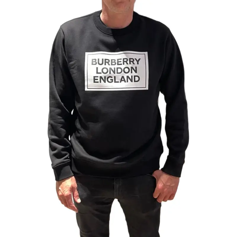 Burberry Fawson Logo Print Crewneck Sweatshirt-6