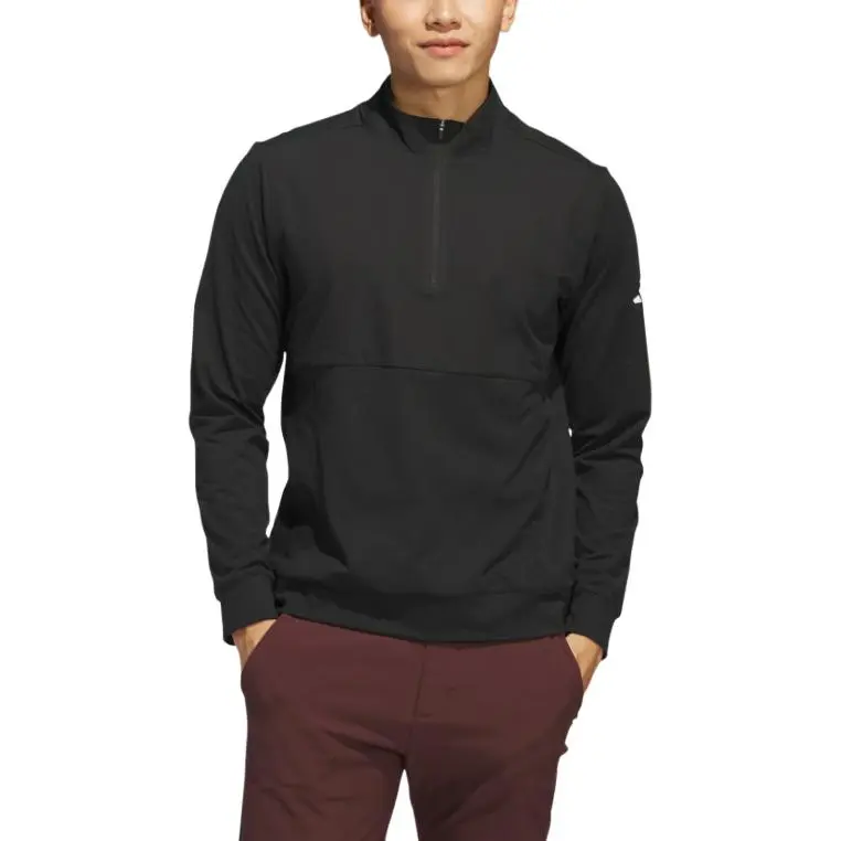 Adidas Free Shipping With AdiClub Ultimate365 Tour Quarter Zip Pullover-1