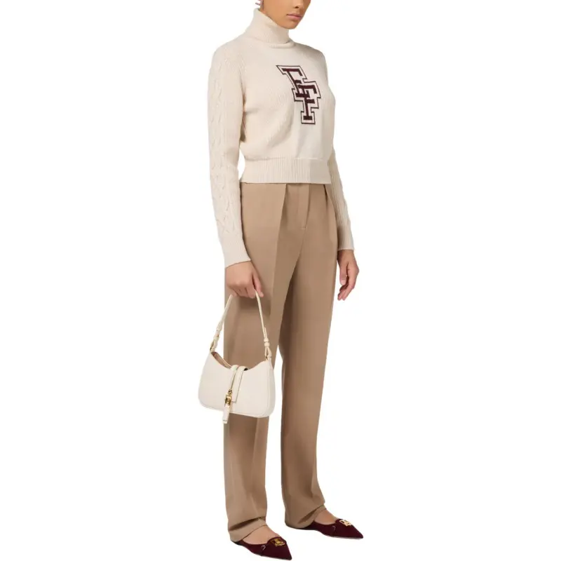 Elisabetta Franchi College Style Turtleneck Jumper-1