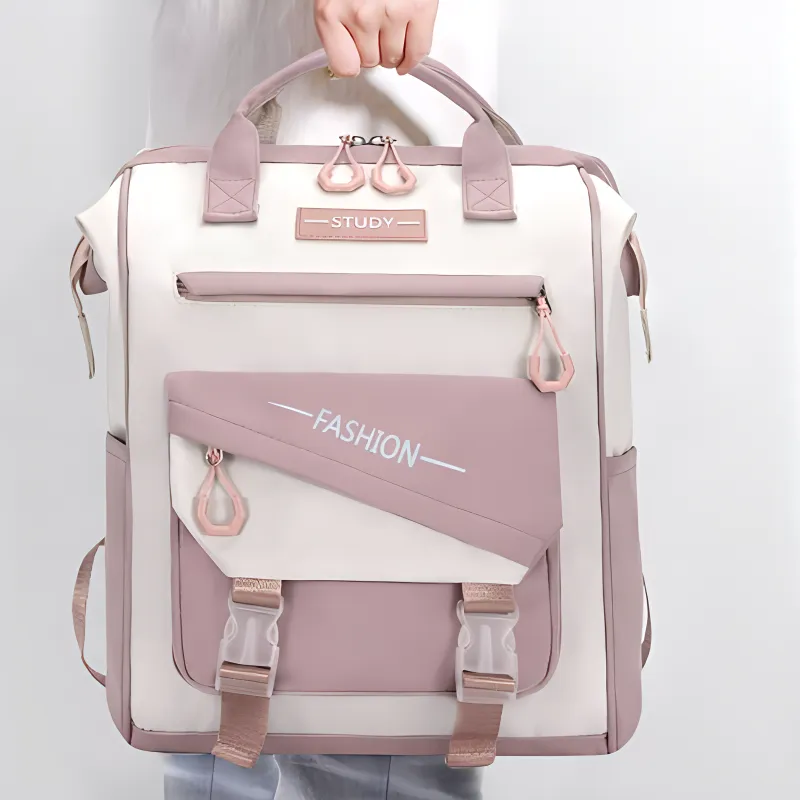 CORE BIRD Polyester Backpack Regular Women's Multicolor-5