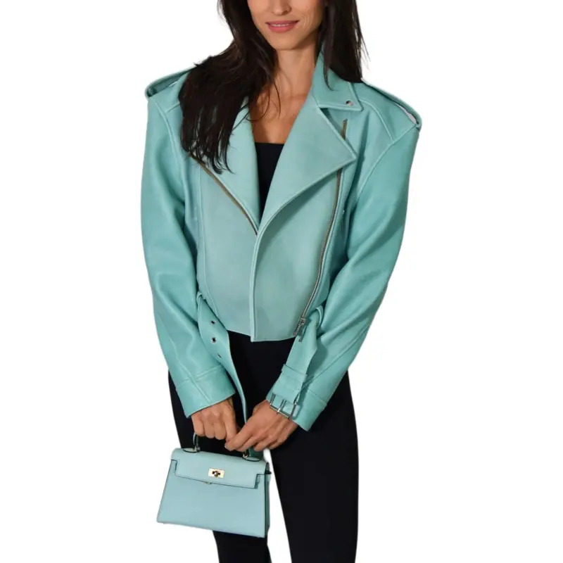 BALMAIN Jackets Coats Women's Light Green-2