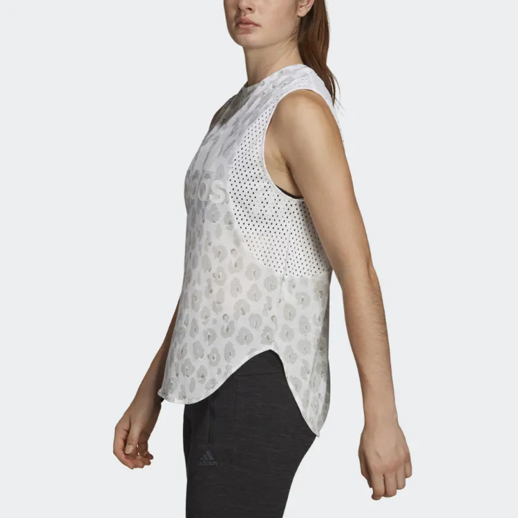 Adidas Tank Top Men's Gray White-2
