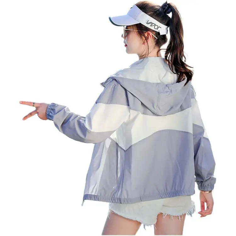 Flowers In Water Cropped Coat Women's-3