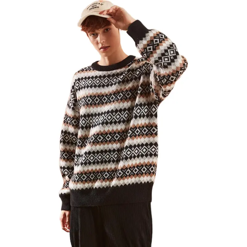 Tonlion Sweaters Men Black-4