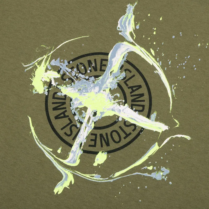 STONE ISLAND T Shirt Men's Olive Green-2