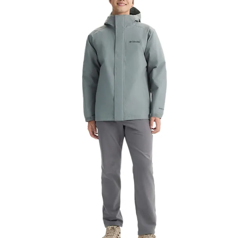 Columbia Omni Heat Water Resistant Warm Heat Reflective Windbreaker Jacket Men's Gray-4