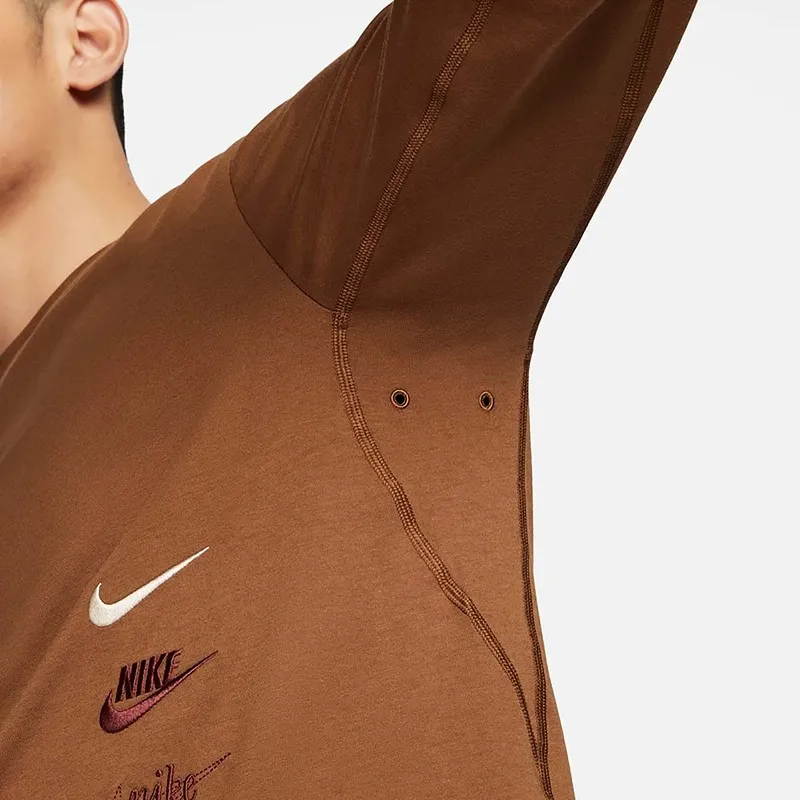 Nike T Shirts Men Brown-3