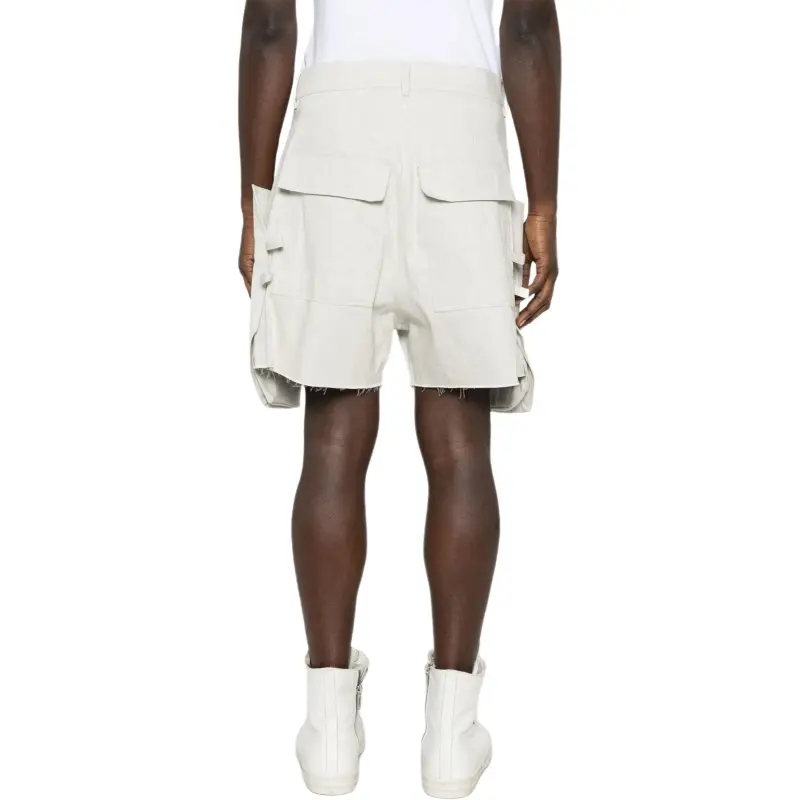 RICK OWENS Stefan Frayed Edge Cargo Shorts-1