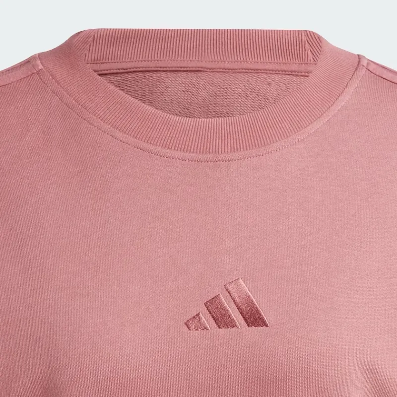 Adidas Free Shipping With AdiClub All Szn French Terry 3 Stripes Loose Sweatshirt-4