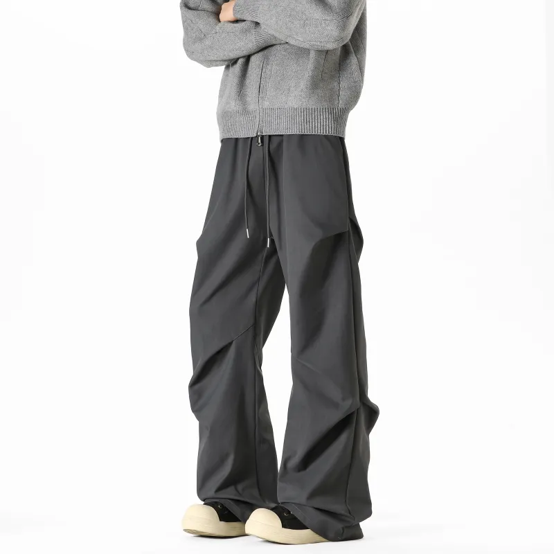 TESTUNG Casual Pants Unisex Black-29