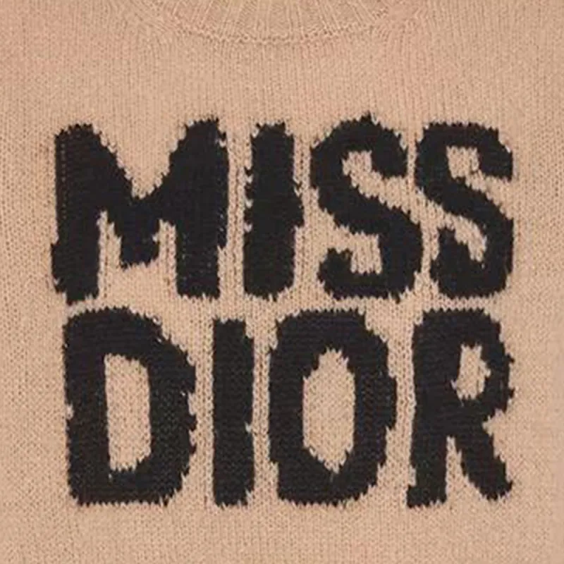 DIOR Cashmere Sweater Women's Light Pink-2