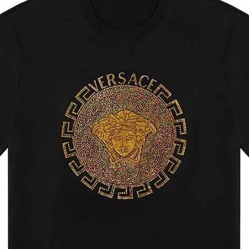 VERSACE T Shirts Men Black-4