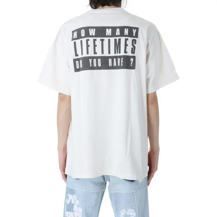 Saint Michael X Denim Tears Lives Crew T shirt-4
