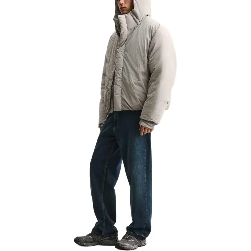 ZARA Puffer Jacket Men's Dark Taupe-2