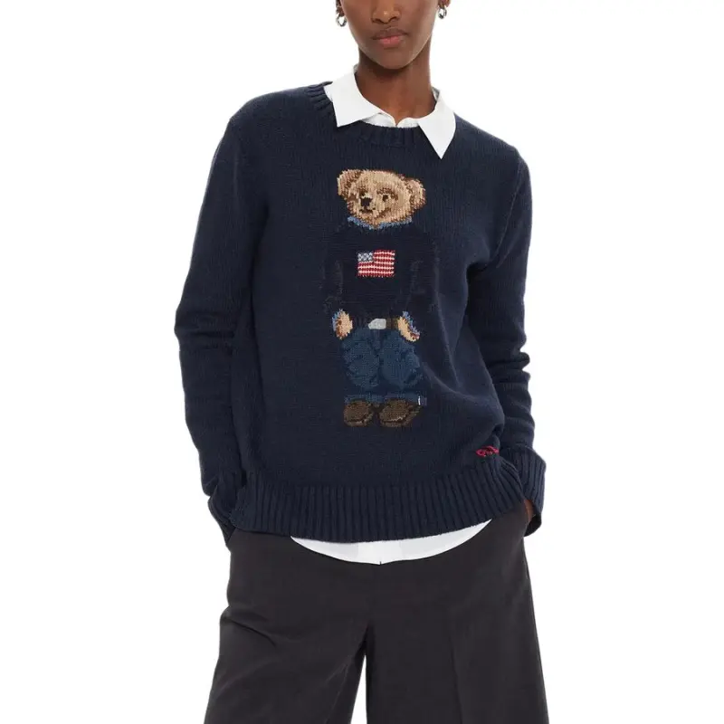 Polo Ralph Lauren Bear Intarsia Crewneck Jumper-3