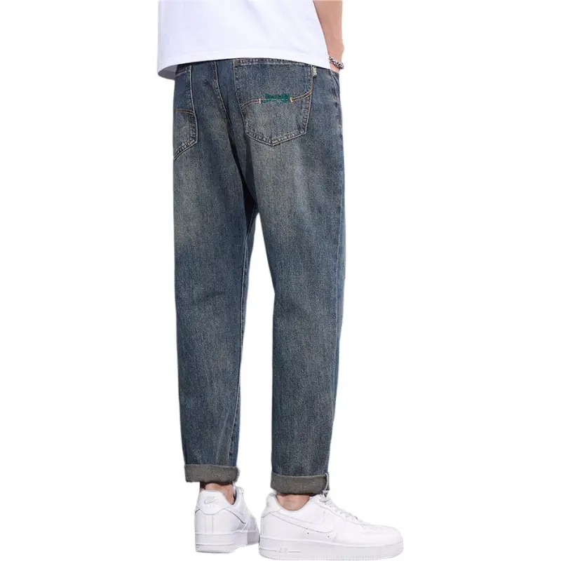 Jeep Fashion Sports Collection Jeans Unisex Vintage Blue-2