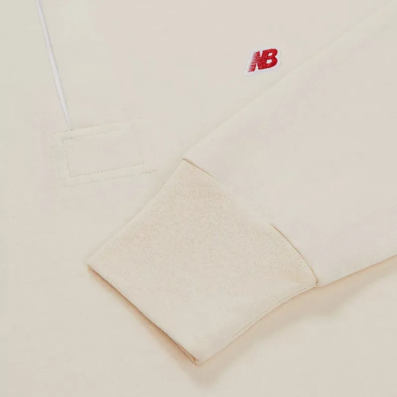 New Balance Made In USA Long Sleeve Polo Shirt Men's White-6