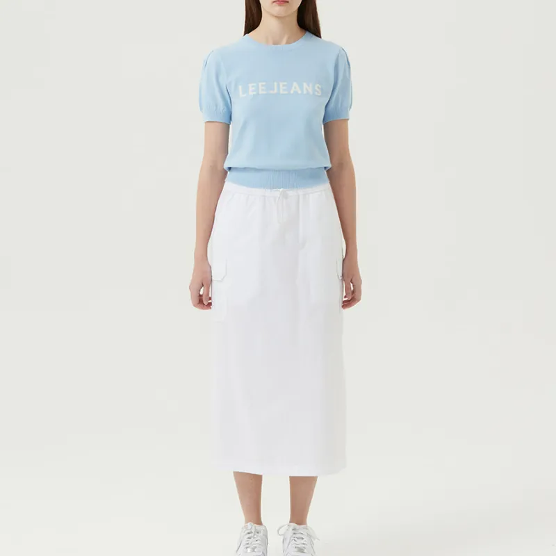 Lee Casual Long Skirts Women's White-2