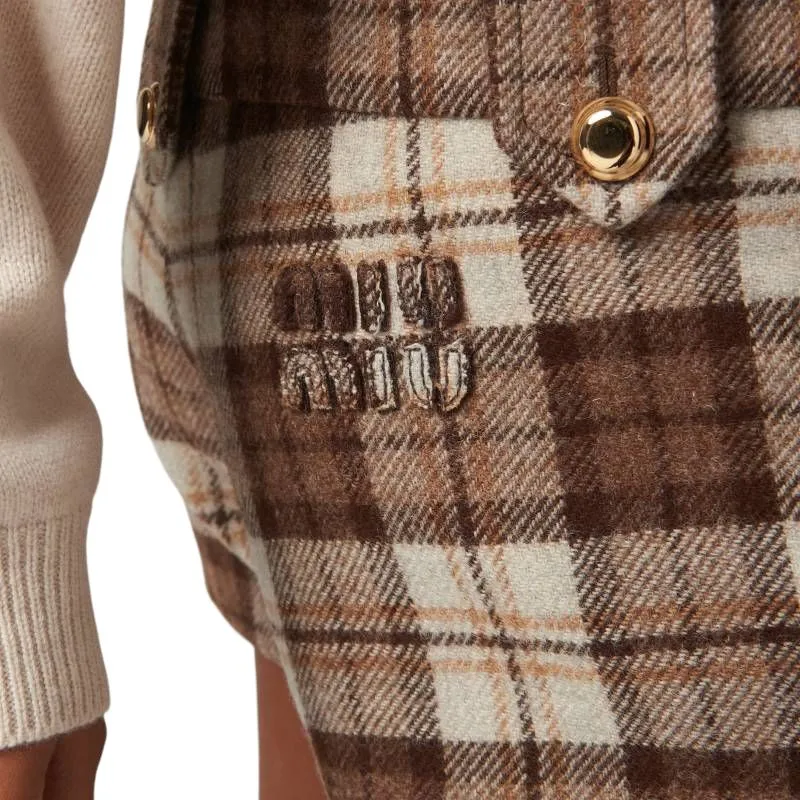 MIU MIU Casual Shorts Women's Brown-2