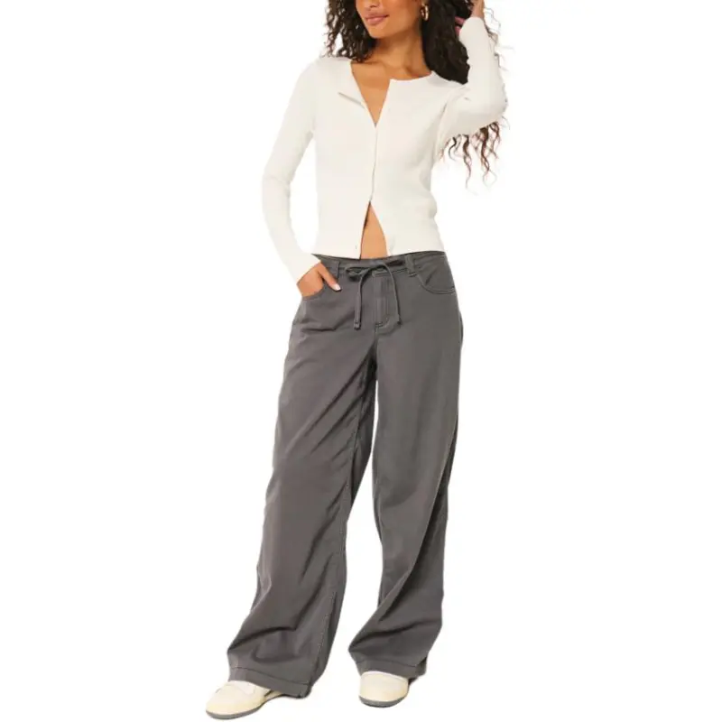 Hollister Casual Pants Women's Gray-3
