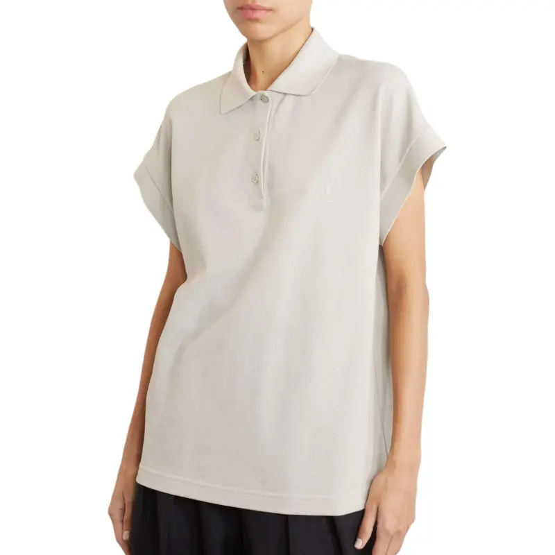 SAINT LAURENT Cassandre Polo Shirt-2