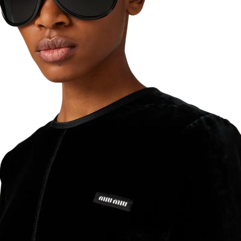 MIU MIU Regular T Shirt Women's Black-3