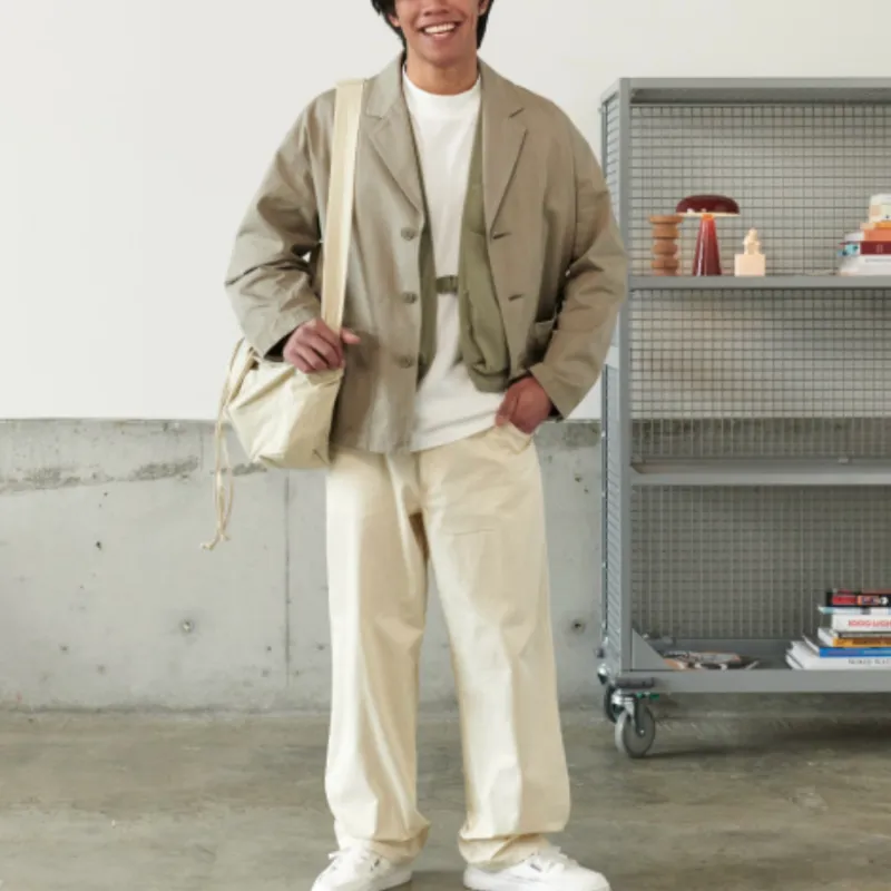 UNIQLO SS24 Casual Pants Men's Light Beige-2