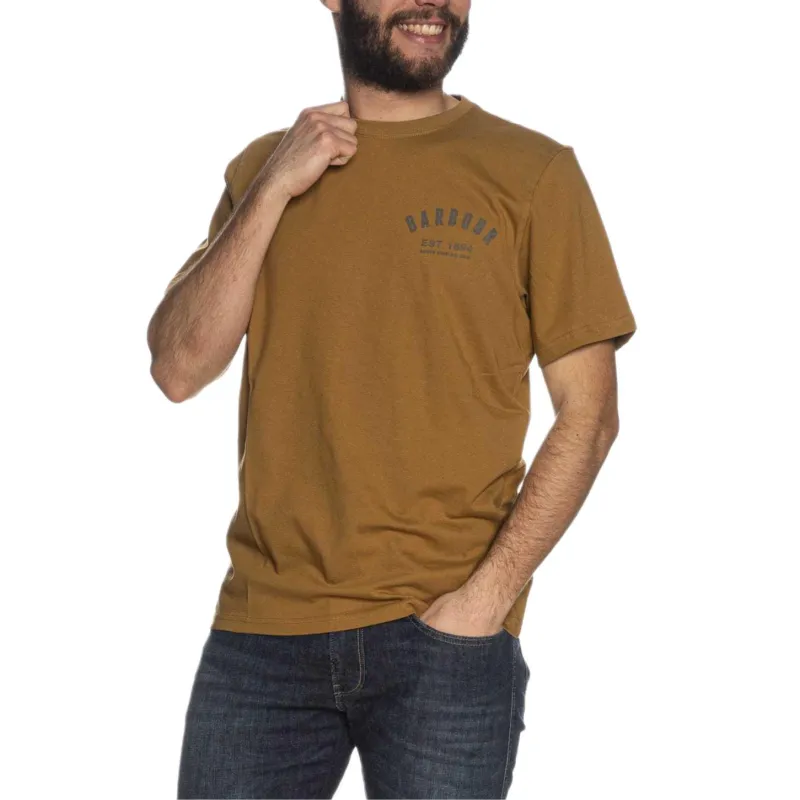 BARBOUR T Shirts Men Coffee-2