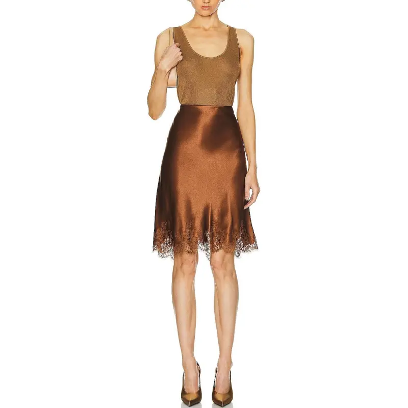 SAINT LAURENT Tank Tops Women's Khaki-3