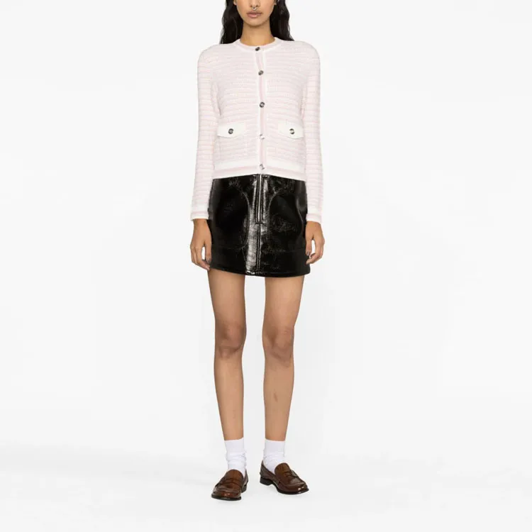 Maje Round-neck Button-up Cardigan-1