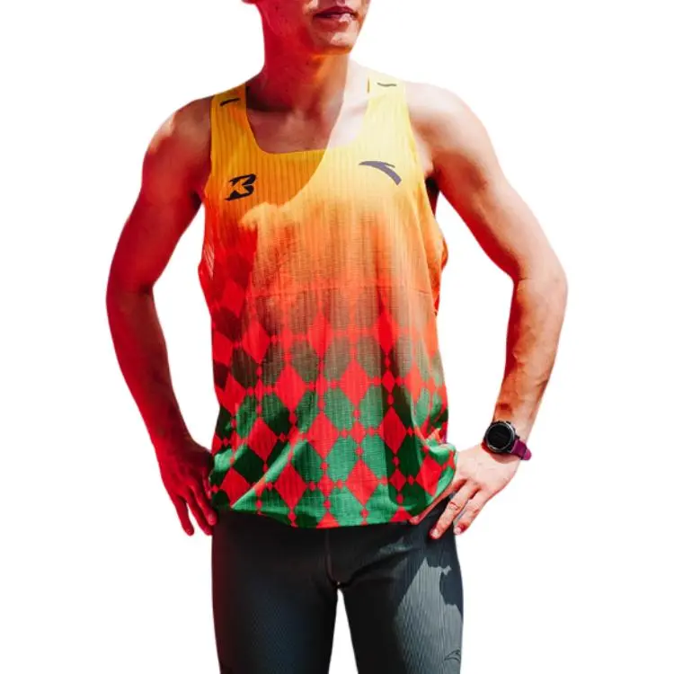 Anta Tank Top Men's Pure White/Full Print-1