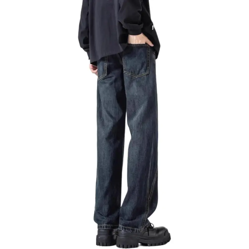 DUATOGE Jeans Men's Vintage Blue-3