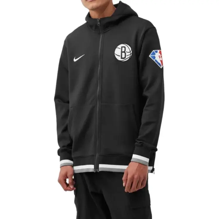 Nike Nba Brooklyn Nets Showtime Dri Fit Full Zip Hoodie-2