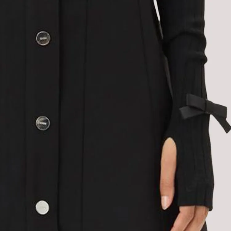 GANNI Ribbed knit Wrist Warmers-2