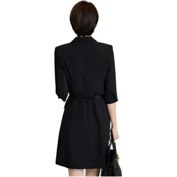 ONE SHALLOW Short Sleeved Dresses Women's Black