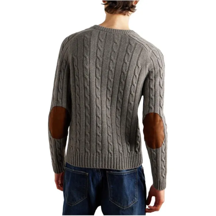 CELINE Triomphe Sweater In Cable knit Cashmere-3