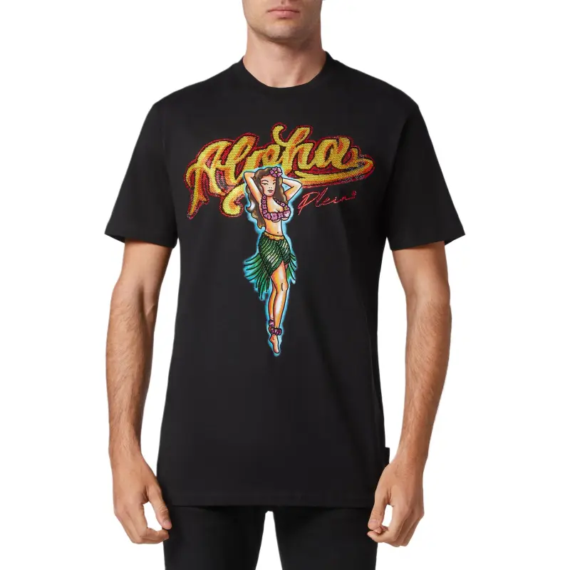 PHILIPP PLEIN Graphic print Short sleeve T shirt-1