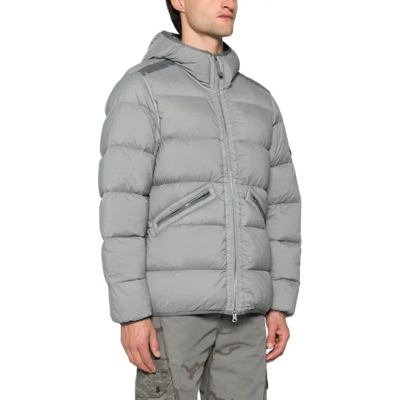 STONE ISLAND Seamless Hooded Puffer Jacket-4