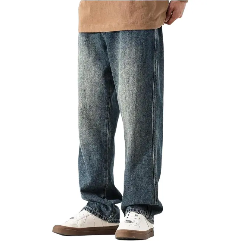 DUATOGE Jeans Men's Vintage Blue-2