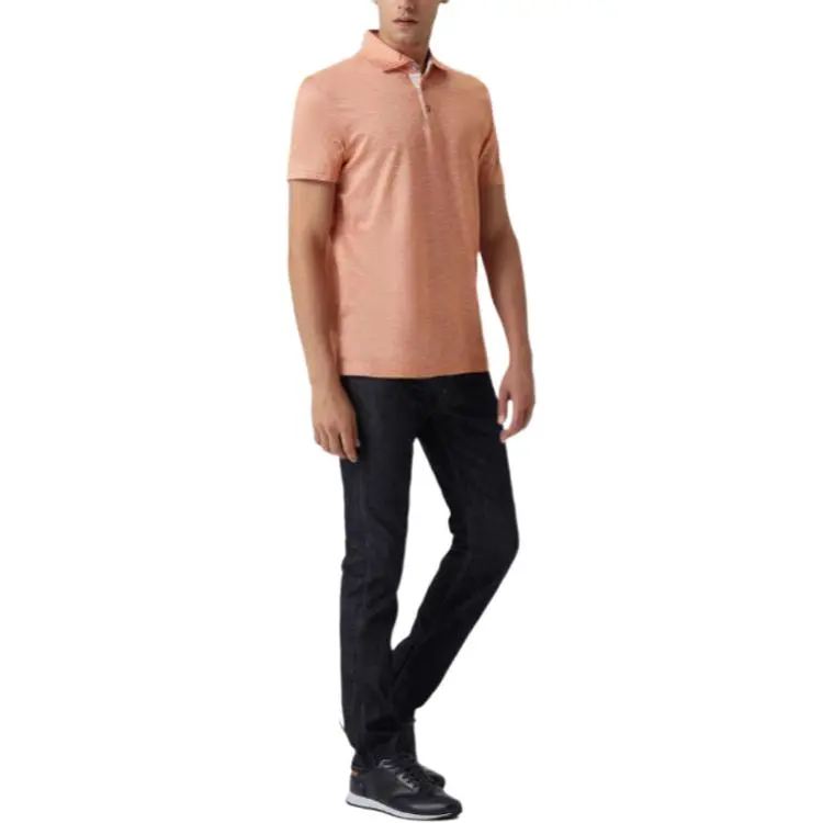 HUGO BOSS Polo Shirt Men's Dark Orange-4