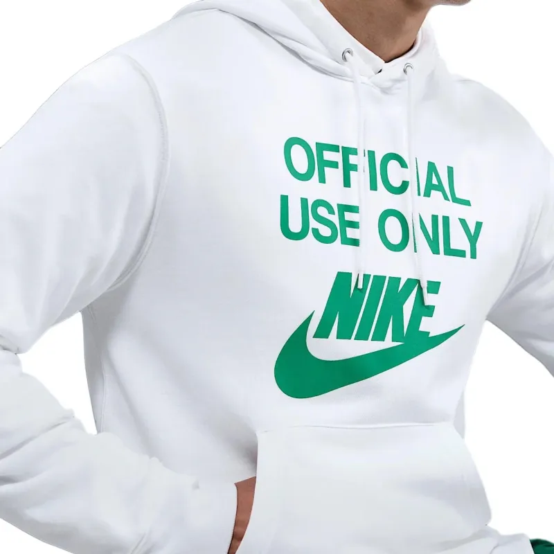 Nike Club SS25 Sweatshirt Men's White/White/Stadium Green-3