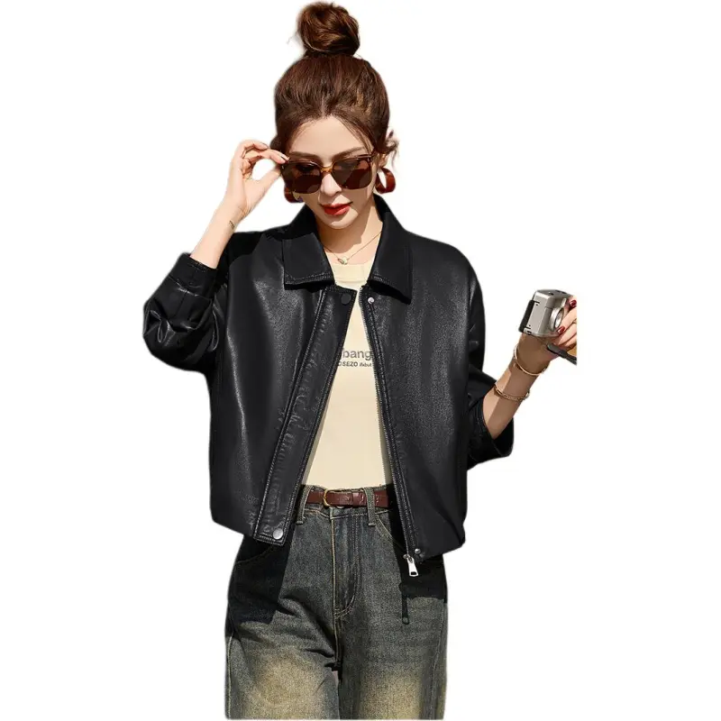 Fele.d Leather Jackets Women's-13